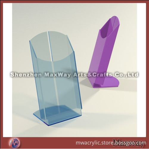Acrylic slant beautiful table brochure/sign holder/display